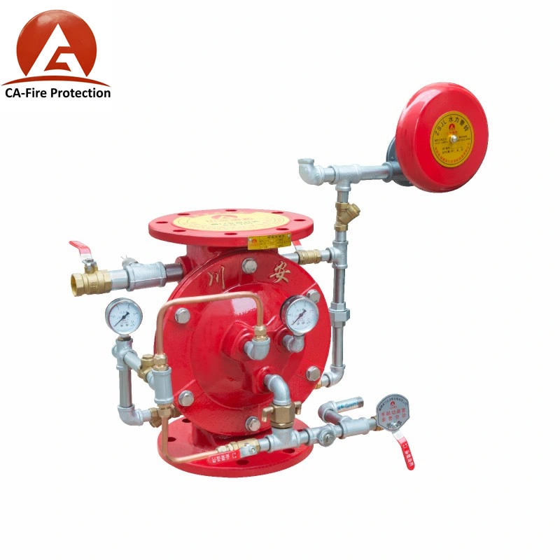 Ca Brass Ductile Iron Zsfz250 Red Fire Dry Fire Alarm Valve Zsfz 100 Wet Alarm Valve Wet Alarm Valve